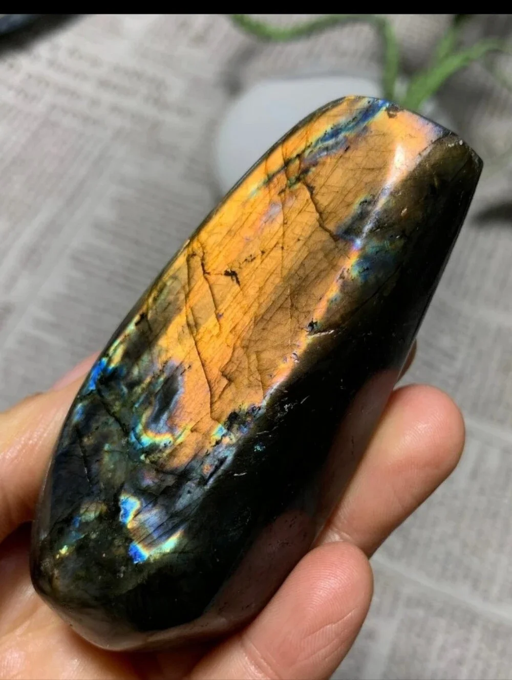 ✨️VERY FLASHY Labradorite Freeform HIGH AAA Grade ✨️STRONG GOLD FLASH CRYSTAL ✨️